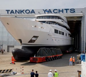 Successful Launch of First TANKOA S693 Motor Yacht SUERTE
