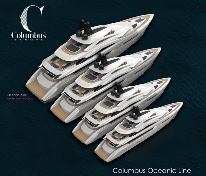 Full Columbus Oceanic Line of Luxury Motor Yachts