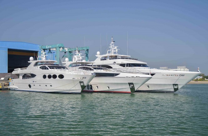 Gulf Craft's Superyachts Majesty 135, Majesty 122 and Majesty 105