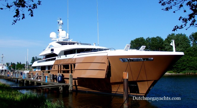 Heesen AZAMANTA Yacht under final outfitting - Photo by Dutchmegayachts