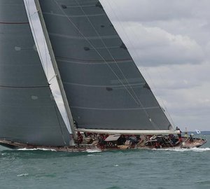 Majestic J Class Sailing Yacht VELSHEDA wins class in Royal Yacht Squadron's Bicentenary International Regatta's Race Around the Island