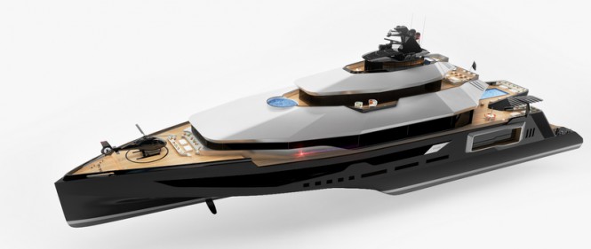 Luxury motor yacht CALIBRE concept