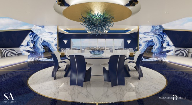 Luxury motor yacht IWANA - Owners Deck Dining