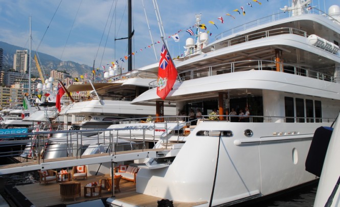 Luxury motor yachts - Photo by Peter R. Franklin