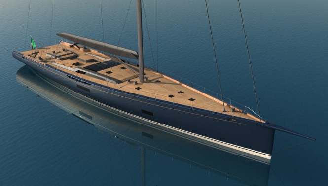 Luxury sailing yacht Baltic 130