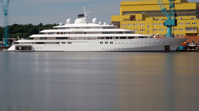 Luxury superyacht GOLDEN ODYSSEY nearing delivery at LURSSEN - Photo by DrDuu