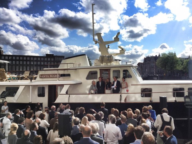 Luxury superyacht SANTA MARIA beautifully refitted - Photo by Feadship