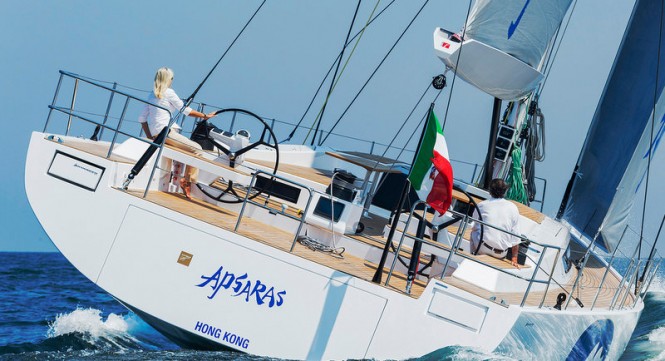 Luxury yacht APSARAS - aft view