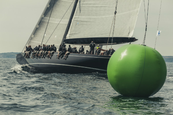 Luxury yacht LIONHEART under sail