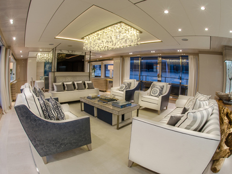 Luxury yacht THUMPHER - Saloon