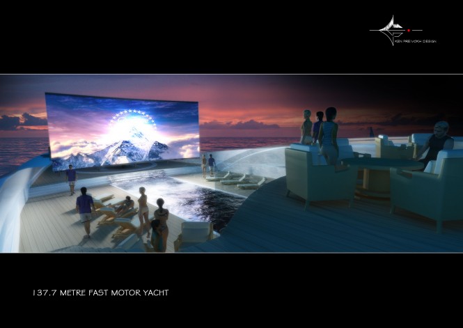 Motor yacht WWW concept - Cinema