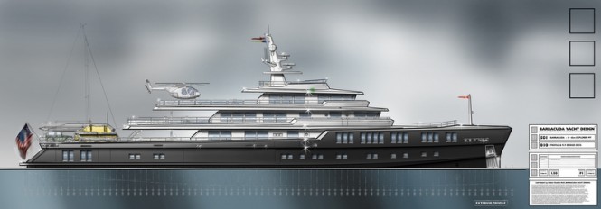 New 65m Explorer Yacht Concept by Barracuda Yacht Design