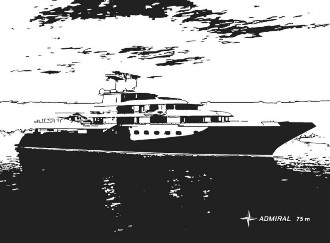 New 75m mega yacht Project 575 by Admiral