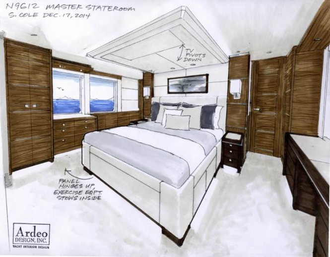 Nordhavn 96' motor yacht N9612 - Master Stateroom