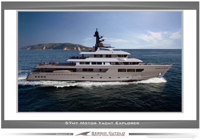 Superyacht BLACKBEARD concept - side view