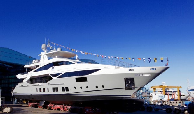 Superyacht H at launch