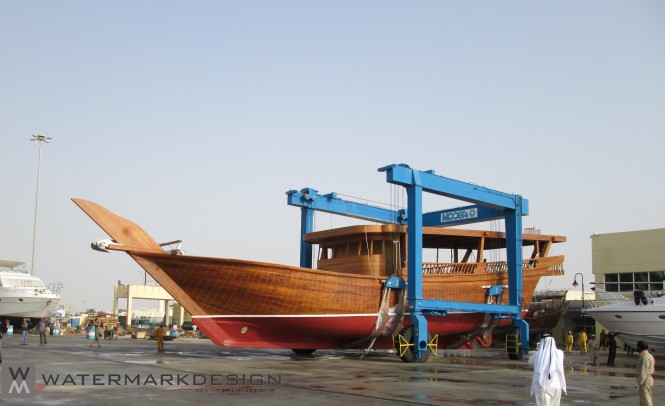 Technical launch of the 31,20m Dhow Superyacht by Al Mannai Marine and Watermarkdesign