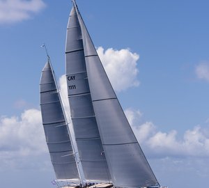 New 56m Royal Huisman Sailing Yacht AQUARIUS to feature Doyle Stratis sails