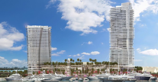 Rendering of The Deep Harbour at Island Gardens in the lovely Miami yacht holiday location, nestled in Florida