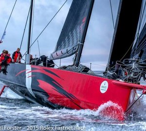 Monohull-Line Honours for 100ft Hodgdon Supermaxi Yacht COMANCHE at 2015 Rolex Fastnet Race