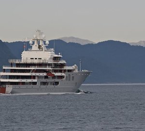107M Explorer Yacht ULYSSES arrives in Germany for final outfitting