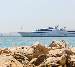 Eye-catching 141M Mega Yacht YAS in South of France