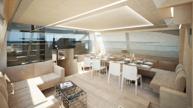 26m Motor Sailer Yacht LUCY with interior design by Garroni Design