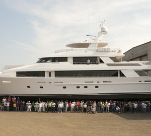Launch of 40 Metre Series Motor Yacht Hull #12 by WESTPORT