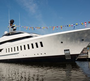 Bespoke 57m Motor Yacht HALO splashes at FEADSHIP