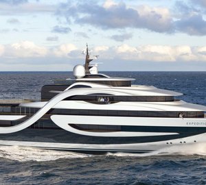 Impressive 75m Explorer Yacht EXPEDITION concept by Andy Waugh Yacht Design