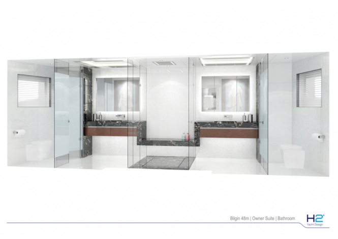 Bilgin 48m - Owner bathroom