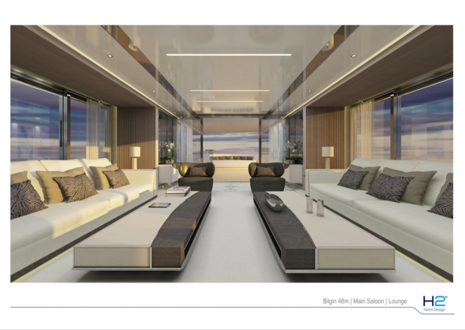 Bilgin 48m yacht - Saloon