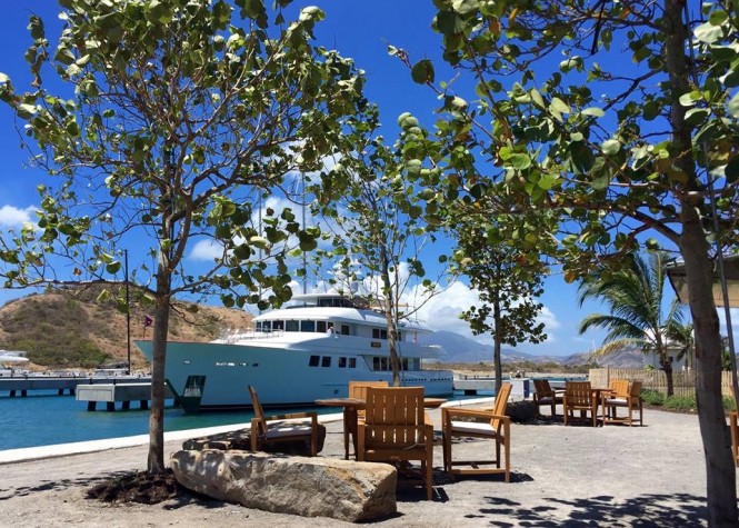 Burger superyacht INGOT at Christophe Harbour in St Kitts and Nevis - Image credit to Christophe Harbour