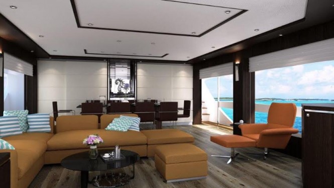 Horizon FD85 Yacht - Saloon