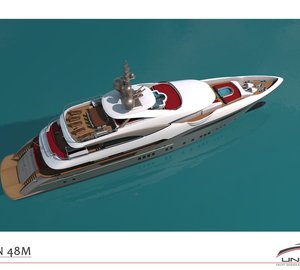 Additional Renderings of 48m Motor Yacht BILGIN 156 Under Construction at Bilgin Yachts in Turkey