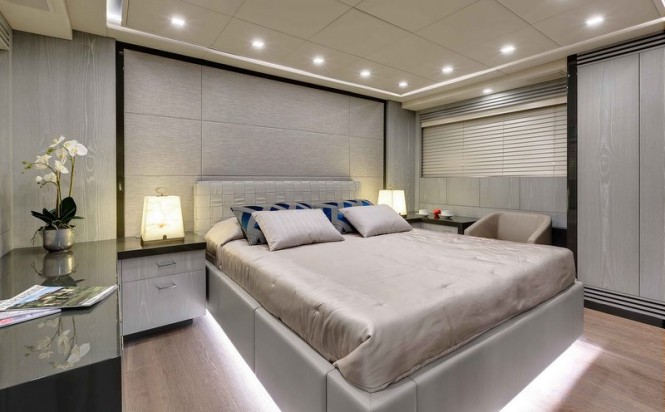 Mangusta 110 Yacht Hull no. 2 - Cabin - Photo by Overmarine Group