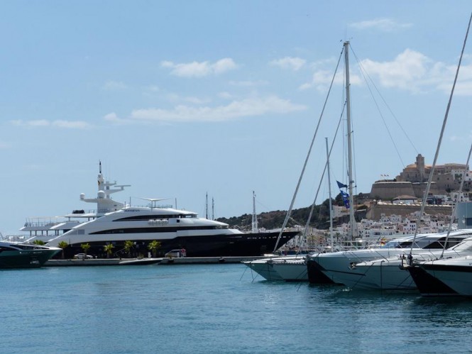 Marina Ibiza, nestled in the lovely Spain yacht charter location - Ibiza