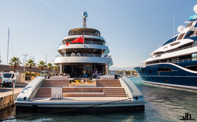 SAVANNAH Yacht - aft view - Photo by Julien Hubert