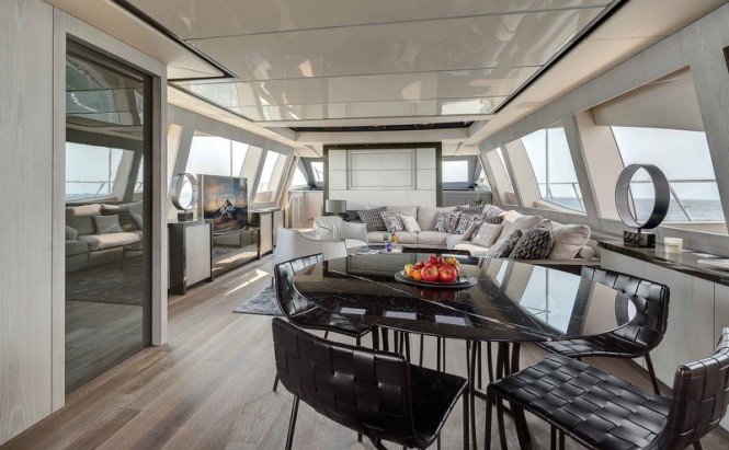 Second Mangusta 110 Yacht - Interior - Photo by Overmarine Group