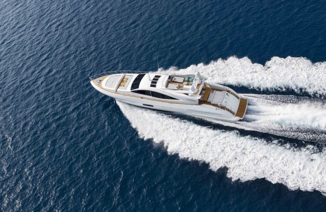 Second Mangusta 110 superyacht from above - Photo by Overmarine Group