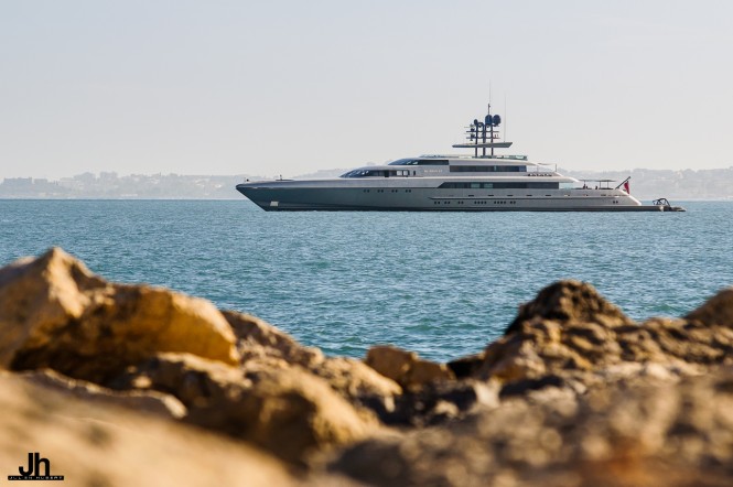 Super yacht SilverFast - Photo by Julien Hubert