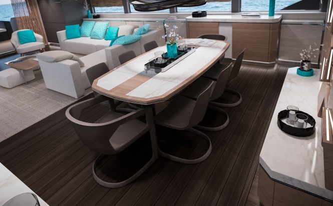 Superyacht Filippetti N35 Main Saloon