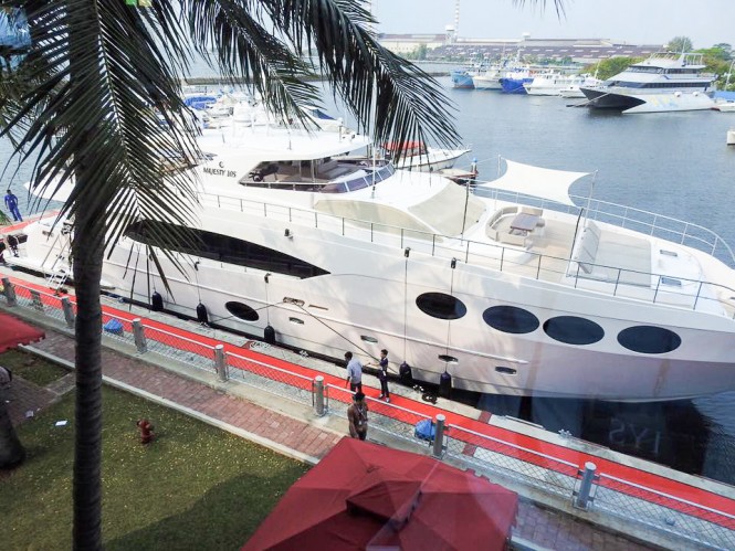 Superyacht Majesty 105 at the Indonesia Yacht Show 2015