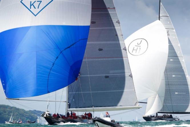 Velsheda was the winning J Class yacht in the RYS Bicentenary International Regatta. The three J's included Ranger and Lionheart, making a fine spectacle on the Solent during the week © Paul Wyeth pwpictures.com