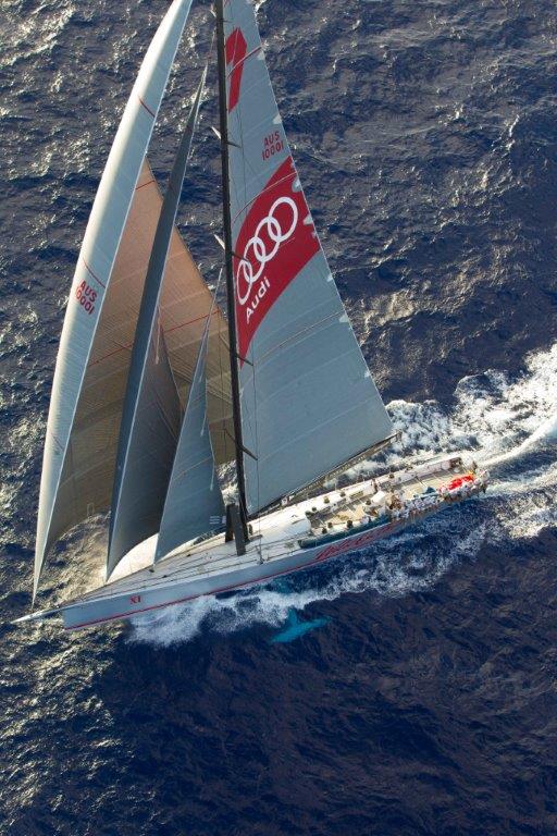 Wild Oats XI Yacht from above - Photo by Sharon Green and Ultimate Sailing