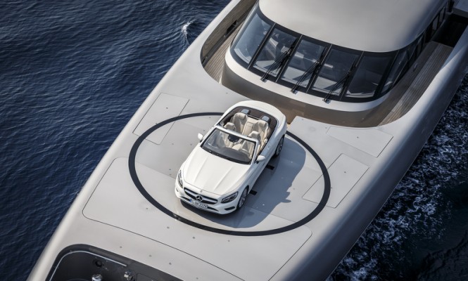 SILVER FAST Yacht from above
