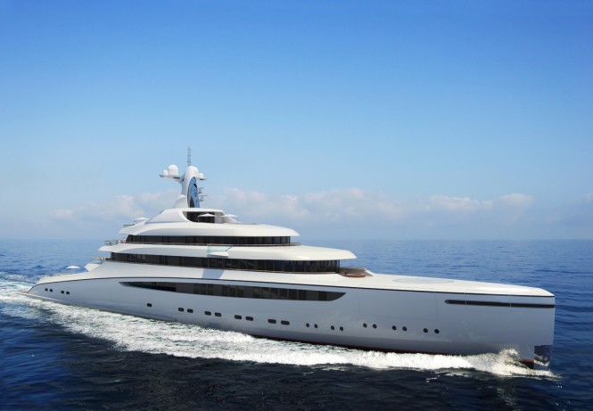 110m superyacht Radiance concept by Nobiskrug and Claydon Reeves