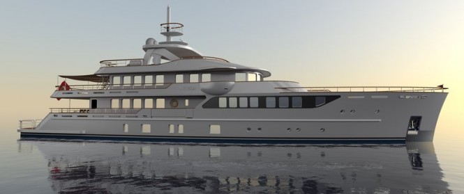 46m motor yacht METEOR concept by Mural Yachts