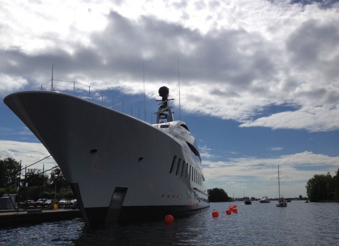 57m superyacht HALO (hull 810) at Feadship Kaag Island - Photo credit to Maureen van der Toolen and Hanco Bol