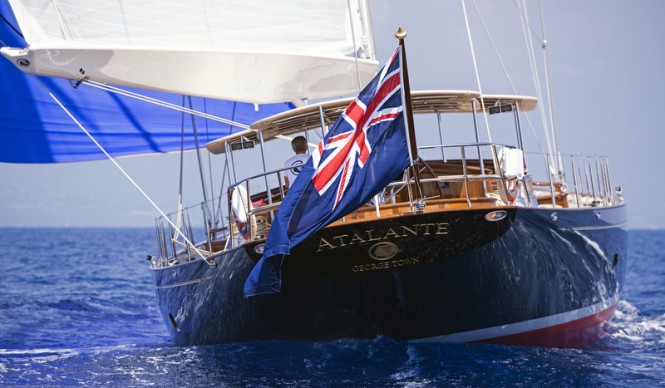 ATALANTE Yacht - aft view - Photo by Rick Tomlinson